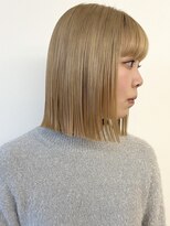モリオフロムロンドン 松戸店(Morio from London)&nbsp;【モリオ松戸　石山】ハイトーンボブ切りっぱなしボブ前髪あり