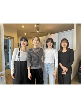 6席の広々とした居心地の良い空間でハイセンスなサロン◇女性目線で"カワイイ&カッコいい"をご提案◎