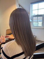 ニコ ヘアリラクゼーション(Nico hair relaxation)&nbsp;大人かわいい小顔ハイライトカラーハニーベージュロング