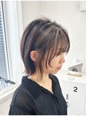 暗めカラーベースのくびれヘアハイライトカラー【suiw】昭和町