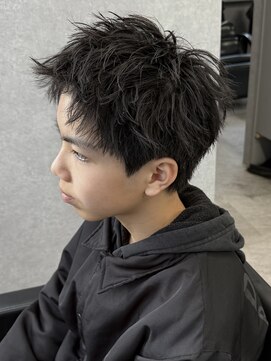 MEN’S HAIR/波巻ツイストスパイラル/フェザーパーマ/新田