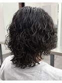 MEN’S HAIR/サーフカール/刈り上げセンターパート/心斎橋R