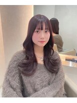 ジーナ  札幌大通(Zina)&nbsp;美髪＊ピンクラベンダー＊外ハネウェーブ＊Zina札幌大通
