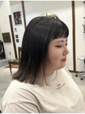 ROUIS 津田沼 インナーカラー ミルクティーベージュ オン眉