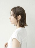 春カラー×顔周りレイヤーボブ/くびれヘア韓国風