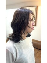ノービス バイ パーキング 心斎橋(NOV!!!CE by PARKiiiNG) ミルクブラウン/ワンホンレイヤー/透明感カラー