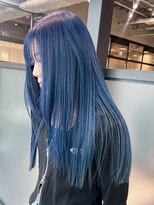 アルバム 池袋(ALBUM)&nbsp;顔周りレイヤーロング韓国ヘアおくれ毛ブリーチ_ba555992
