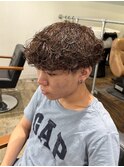 波巻きパーマ