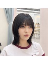 ネウィ 広島(newi) ミディアム × 顔まわりレイヤー