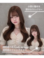 エス 熊谷(Ess)&nbsp;透明感カラー/レイヤーカット/ブリーチなしダブルカラー/熊谷