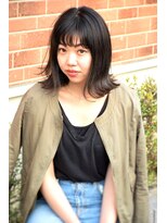 ヘアーサロン クレア(Hair salon Crea)&nbsp;【Crea】暗髪ブルージュ×切りっぱなし外ハネショート