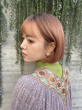 ロイジー(roijir) 【roijir 表参道】ハイトーンピンク×ミニボブ