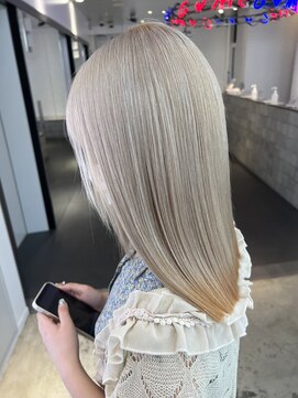 ゲーム 原宿店(GAME) ミルクティーベージュ/ダブルカラー/ケアブリーチ/髪質改善/原宿