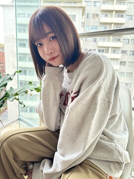 スミス 秋葉原(Smith) ボブ/大人ショート/２０代３０代/オリーブベージュ