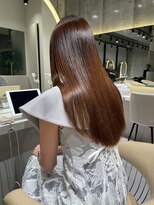 ロンドメリア 天神大名店(Lond Melia)&nbsp;★斜めバングミディアムヘアグレージュカラーシルキーベージュ★