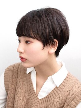 ケアリング(CARING)の写真/ごまかしがきかないショートstyleでも再現性の高いカット技術で朝の時短スタイリングも◎