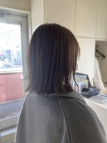 フラミンゴバイカーニバル 江古田(Flamingo by carnival)&nbsp;切りっぱなしボブ＆グレージュカラー