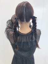 ヘアアレンジ 三つ編みアレンジ お呼ばれヘア 結婚式アレンジ