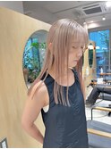 ミルクティーベージュ人気レイヤーケアブリーチハイトーン渋谷駅