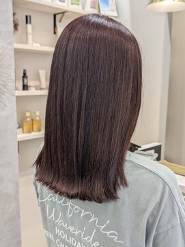 ポジ(poji) 艶髪 ロング 髪質改善カラー 縮毛矯正 質感ストレート