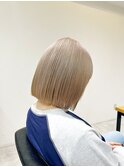 ハイトーンボブ-ハイトーンベージュ