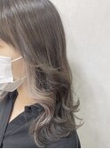 イヤリングカラー×ホワイトベージュ【TELAHAIRつくば研究学園】