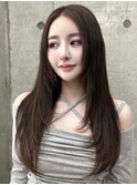 似合わせカットレイヤーカット メルティカラーフェミニンロング