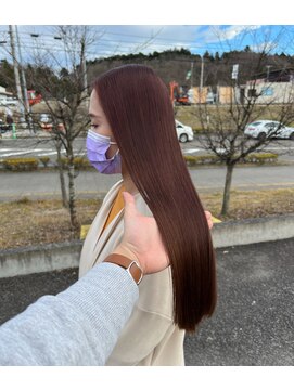 クレフ 富谷(Clef-an) 春におすすめ チェリーレッド×ロング