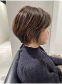 多毛の方でもドライヤーだけでここまで収まります♪ショート