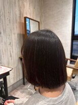 エヌアンドエー 杉戸高野台店(N&A)&nbsp;切りっぱなしボブ　艶髪ストレート/髪質改善/トリートメント