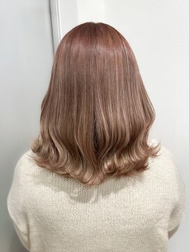 ムクヘアー(muk hair) やわらかミルクティーベージュボブ
