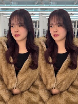 ジルバイジゼル(JILL by GiseL) 【韓国っぽ映え】高発色チェリーレッド　ロング