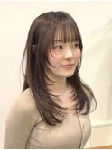 小顔可愛いレイヤーカット×アッシュカラー10代20代30代