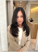 美髪ロング暗髪レイヤーカット【広島/本通】