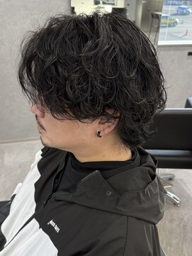 MEN’S HAIR/波巻ツイストスパイラル/フェザーパーマ/新田