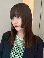 アイティー バイ アルバム 浦和店(IT by ALBUM)&nbsp;前髪カットダークアッシュロング韓国ヘア_F21320