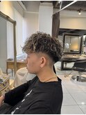 スペインカール メッシュパーマ 海老名パーマ フェードカット