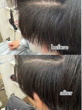 オーシャントーキョー 大阪(OCEAN TOKYO) ワックスなしツーブロックメンズセンターパートニュアンスパーマ