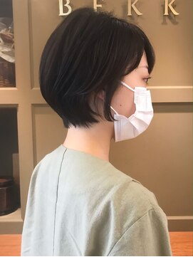 ベック ヘアサロン(BEKKU hair salon) ナチュラル可愛い丸みのショートボブ