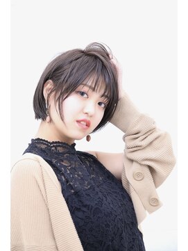 クオン(Hair Design Cuon) 【10代20代30代◎】小顔に見えるワンサイドショートボブ