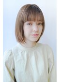 小顔カット　ナチュラルボブ