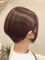 ヘアースパパズ(hair spa PAZ) チェリーブラウンセシルカットグラボブ ¥12500 髪質改善/祐天寺
