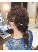 ふわモテ/編みおろしヘアアレンジ