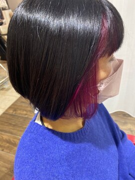 TJ天気予報 1mm江南店 インナーカラーピンク