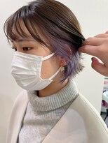 グーフィートーキョー 銀座(Goofy Tokyo)&nbsp;ショートボブ/アイスラベンダー/イヤリングカラー/SY445