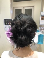 ヘアーサロン ダダ(hair salon DaDa)&nbsp;お嬢様ハーフアップ★結婚式 二次会 お呼ばれ ドレス