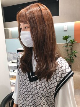 アトリエ(Atelier) ピーチブラウンで甘可愛く