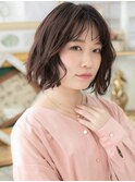 大人ハイライトくせ毛風ボブシースルー前髪c5浦和20代30代40代