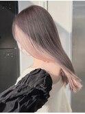 867外国人風カラーベイビーピンクハイトーンカラーこなれヘア