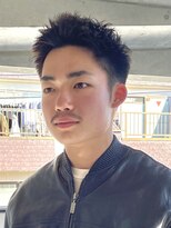 フイ 代々木(Hui)&nbsp;メンズ/アップバング/ツーブロックマッシュ/束感ショート波巻き